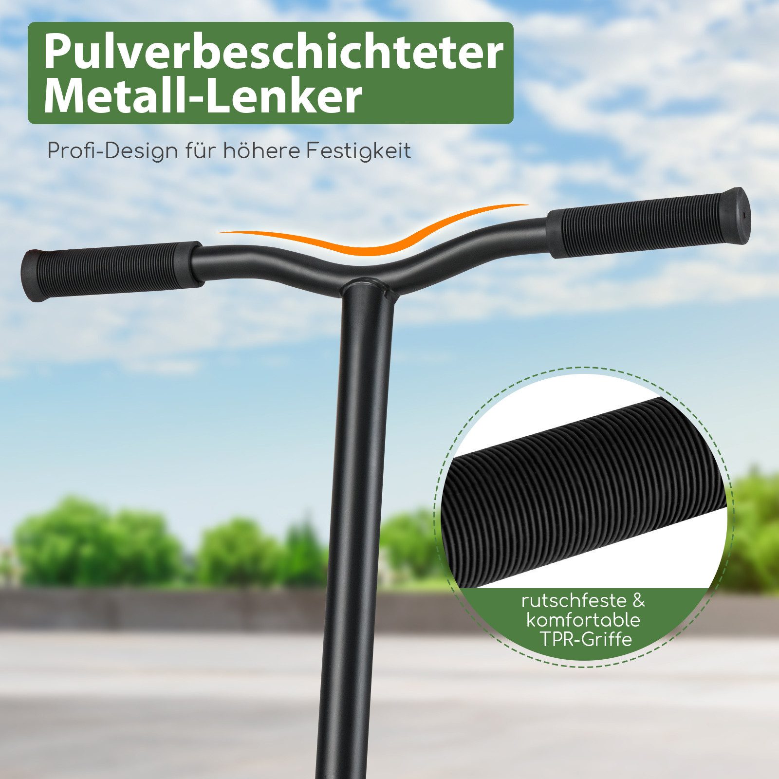 COSTWAY Scooter, Stuntscooter 360°-Lenker, ABEC-7, Pro