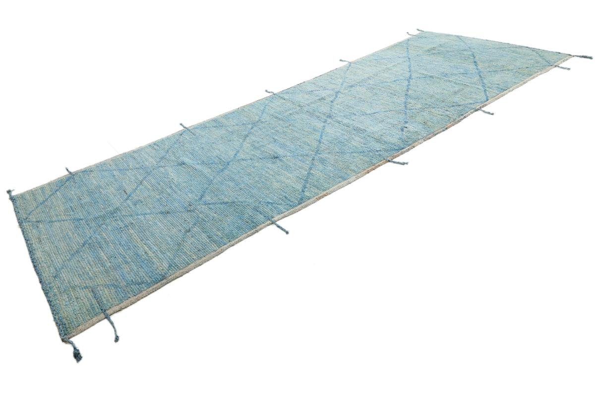 mm Moderner 156x460 25 Orientteppich, rechteckig, Nain Handgeknüpfter Orientteppich Höhe: Berber Maroccan Trading, Design