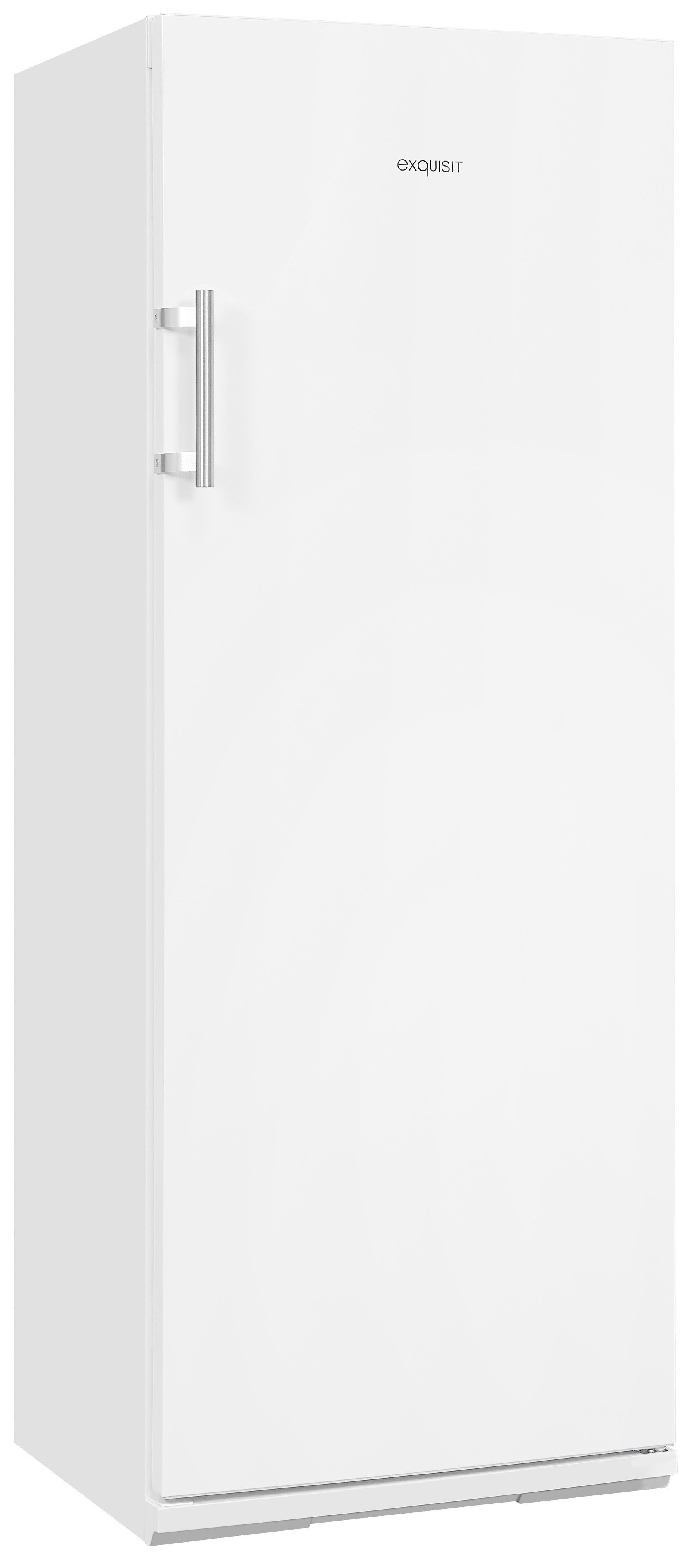 exquisit Gefrierschrank GS27-H-280E weiss, 163 cm hoch, 60 cm breit, 4*-Gefrierschrank mit praktischem Griff – leicht & bequem zu öffnen