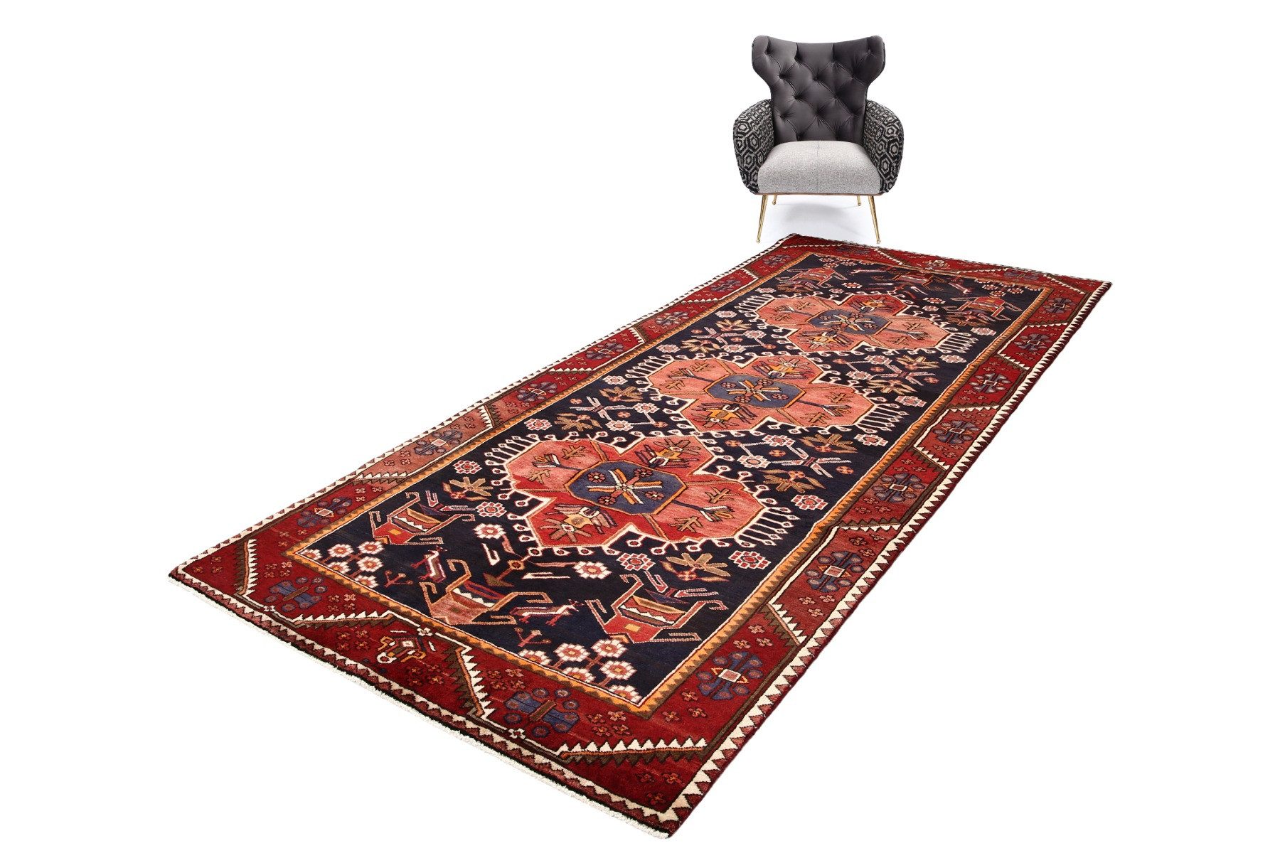 Carpet Avenue Teppich Saveh 352x156, Läufer, Höhe: 9 mm