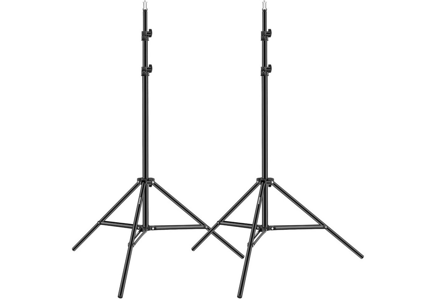 Neewer ST-190 2er-Pack 190 cm Aluminium-Stativständer, für Studio Kits Lampenstativ (Höhenverstellbar von 66 bis 190 cm, für Fotografie Lichter Softboxen)