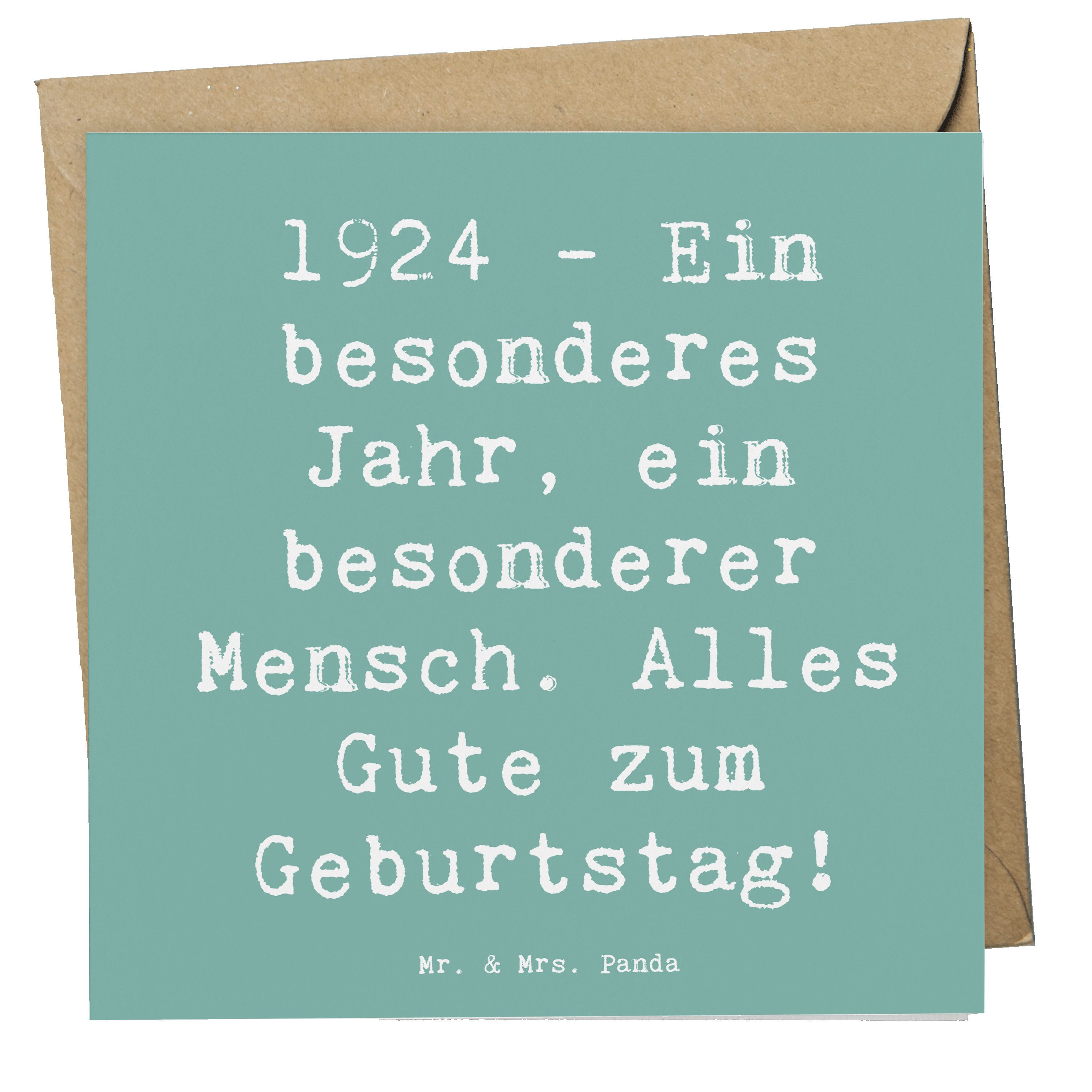 Grußkarte 1924 Geburtstag - Meeresbrise - Geschenk, besonderes Jahr, besondere
