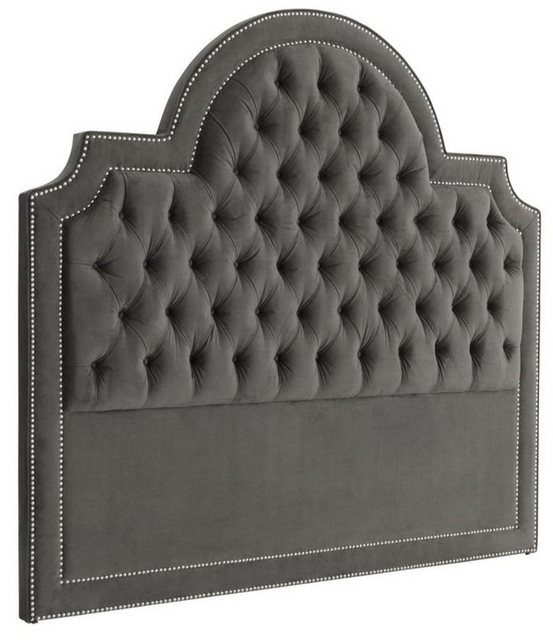 Casa Padrino Bett Bett-Kopfteil in dunkelgrau 199 x H. 179 cm - Schlafzimme günstig online kaufen