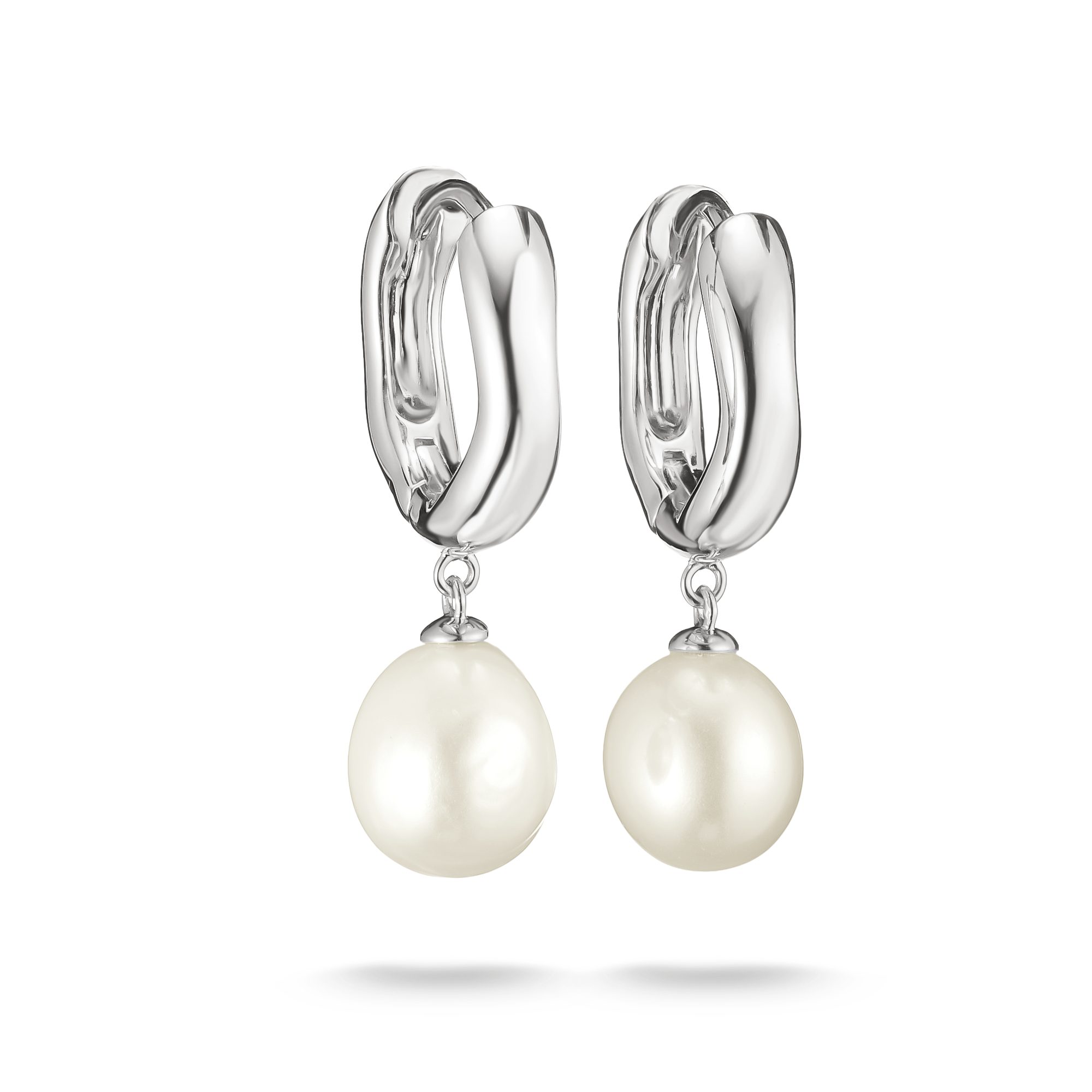 THOMAS SABO Paar Creolen Bold Elegance Creolen Perlen, mit Süßwasserzuchtperle