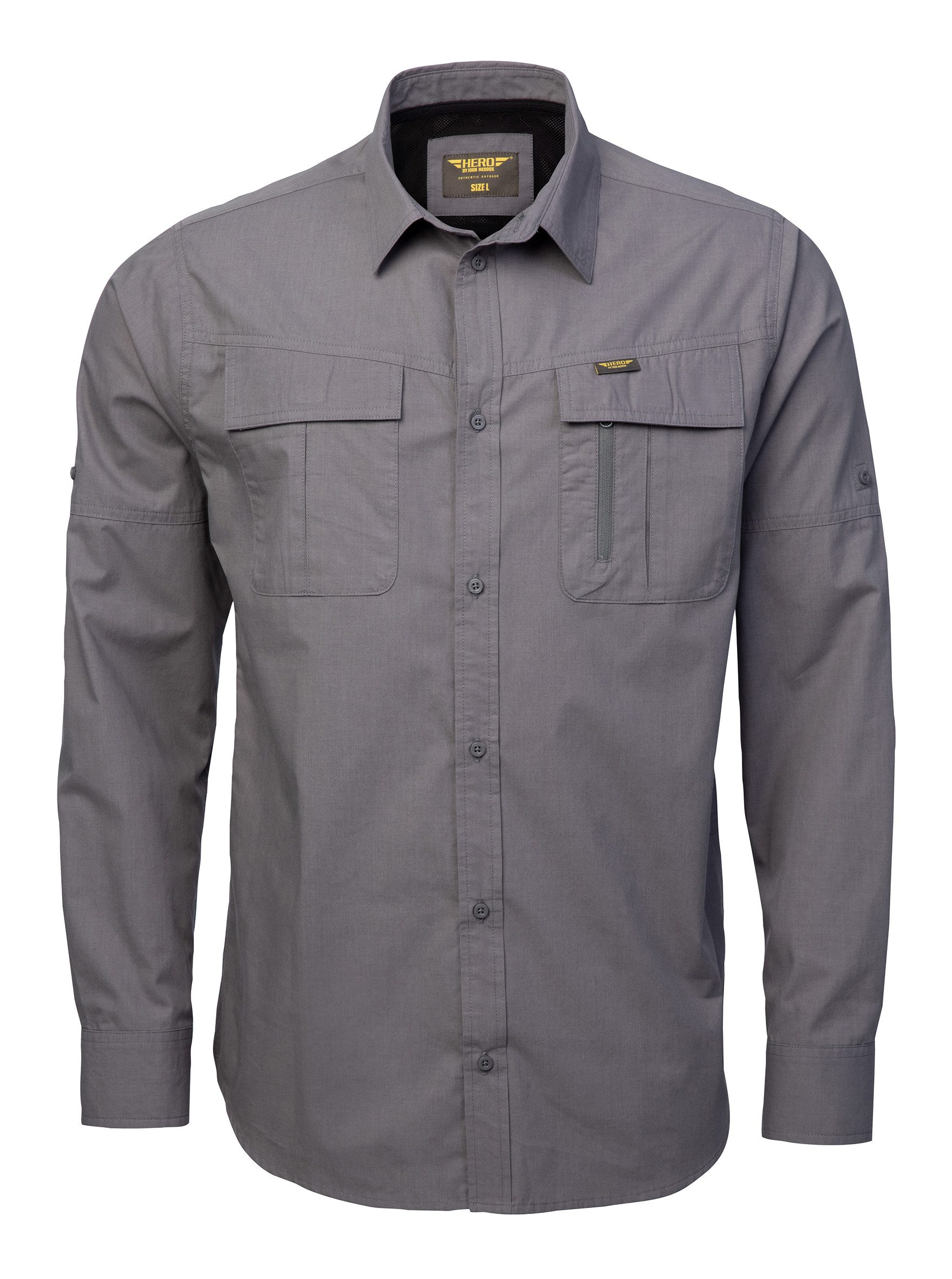 HERO by John Medoox Langarmshirt HARRY Kent Hemd Langarm Regular Fit Casual günstig online kaufen