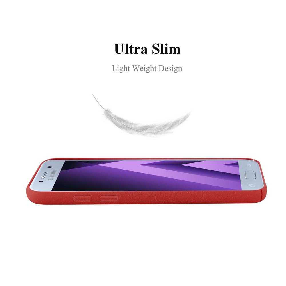Cadorabo Handyhülle für Samsung Galaxy A3 2017 Hülle Samsung Galaxy A3 2017, Handy Schutzhülle - Hülle - Robustes Hard Cover Back Case Bumper