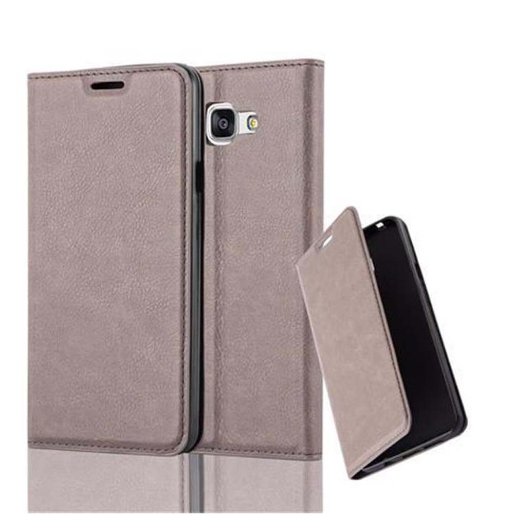 Cadorabo Handyhülle für Samsung Galaxy A7 2016 Hülle Samsung Galaxy A7 2016, Hülle Schutzhülle mit Standfunktion, Magnetverschluss und Kartenfach