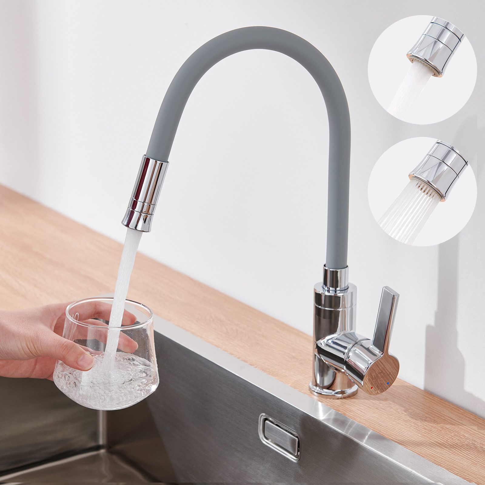 Auralum Max Küchenarmatur Spültischarmatur mit flexible günstig online kaufen