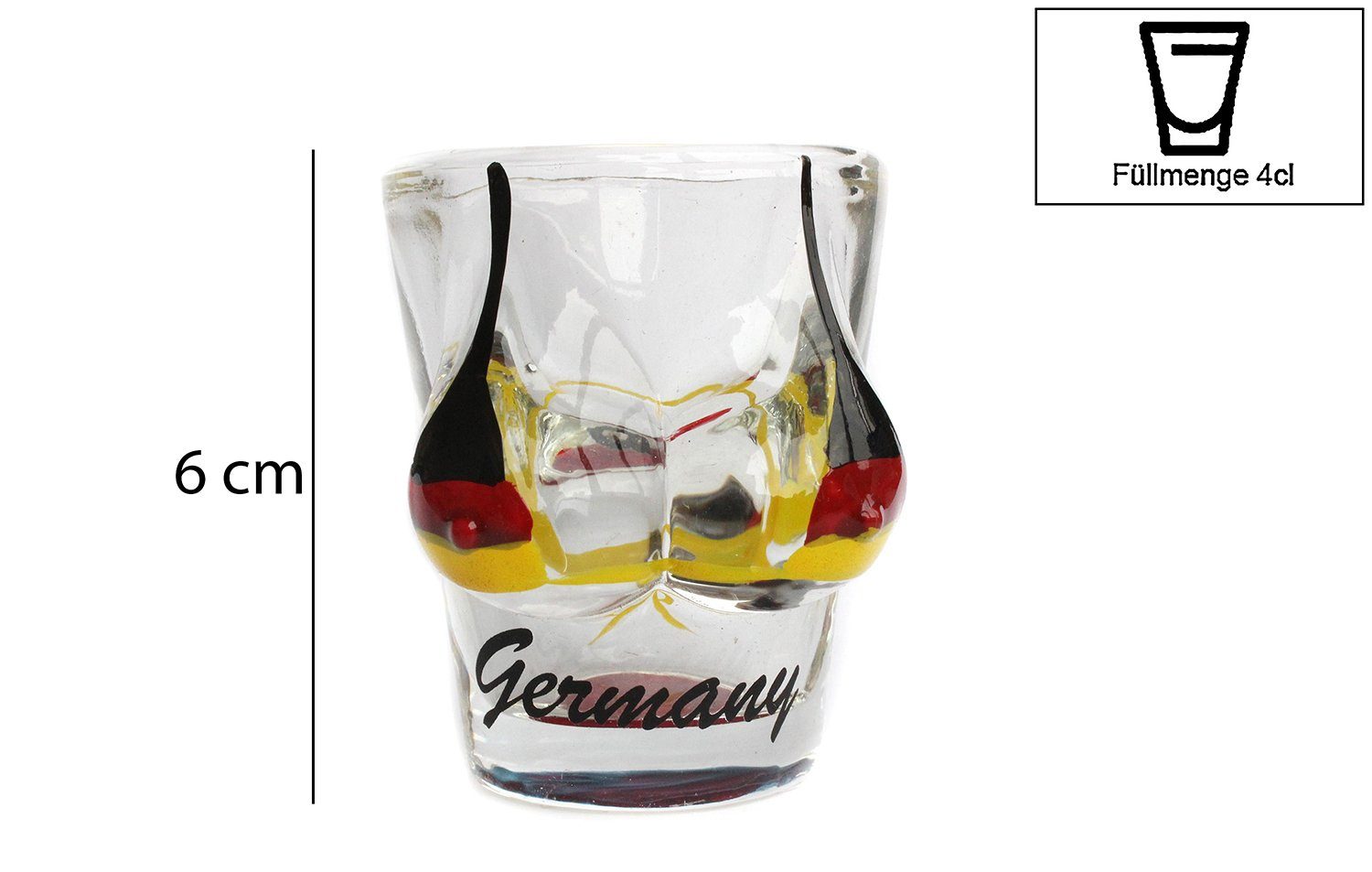 ELLUG Schnapsglas »lustiges Schnapsglas/Shotglas, Frauen-Oberkörper mit  Bikini als Deutschlandflagge "Germany" H.: 6cm Deutschland« online kaufen |  OTTO