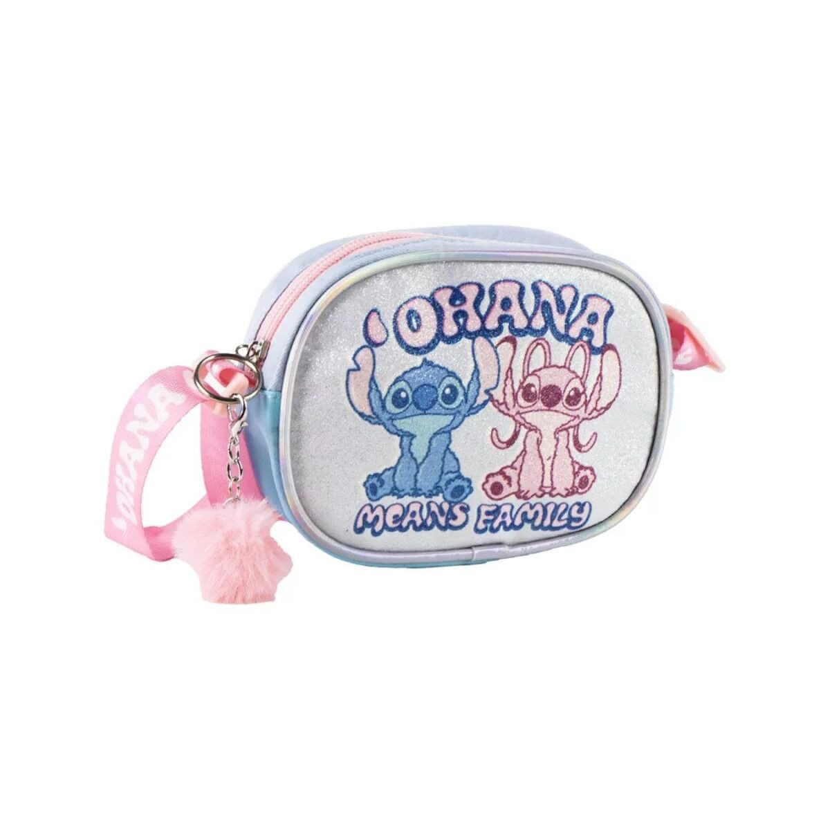 Disney Umhängetasche Disney Lilo und Stitch Ohana glitzer Schultertasche
