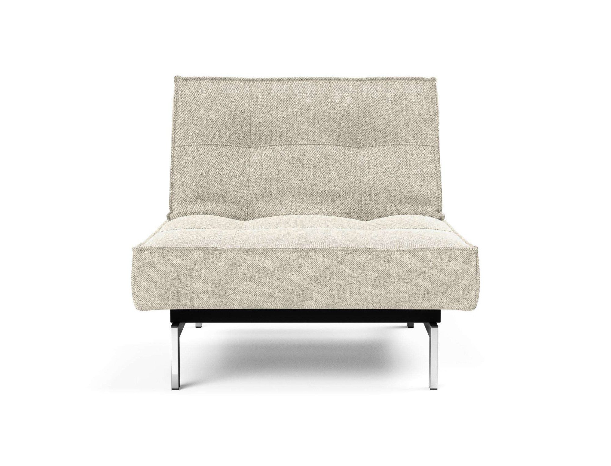 INNOVATION LIVING ™ Sessel Splitback, mit chromglänzenden Beinen, in skandinavischen Design