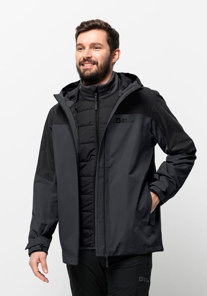 Jack Wolfskin 3-in-1-Funktionsjacke GLAABACH 3IN1 JKT M (2 teilig)