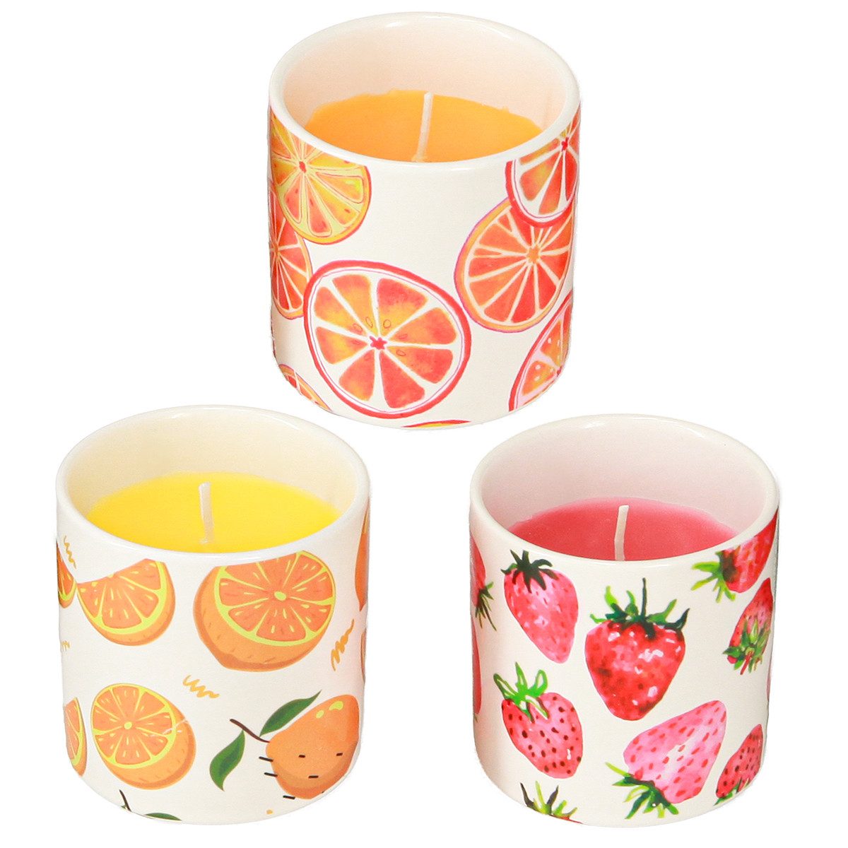 Kaemingk Duftkerze Citronella Insektenabwehr Kerzen Frucht Duft Outdoor 3er Set, 3 Stück