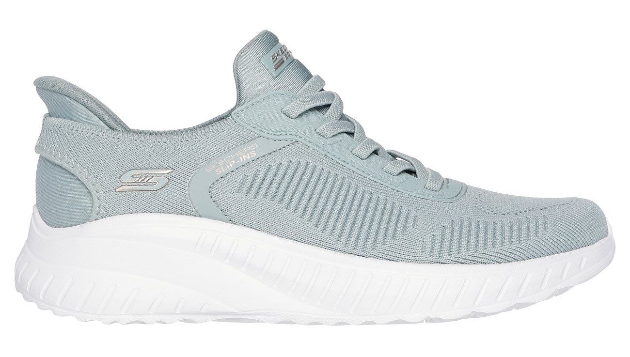 Skechers BOBS SQUAD CHAOS-CURRENT MUSE Slip-On Sneaker, Slipper, Freizeitschuh in veganer Verarbeitung