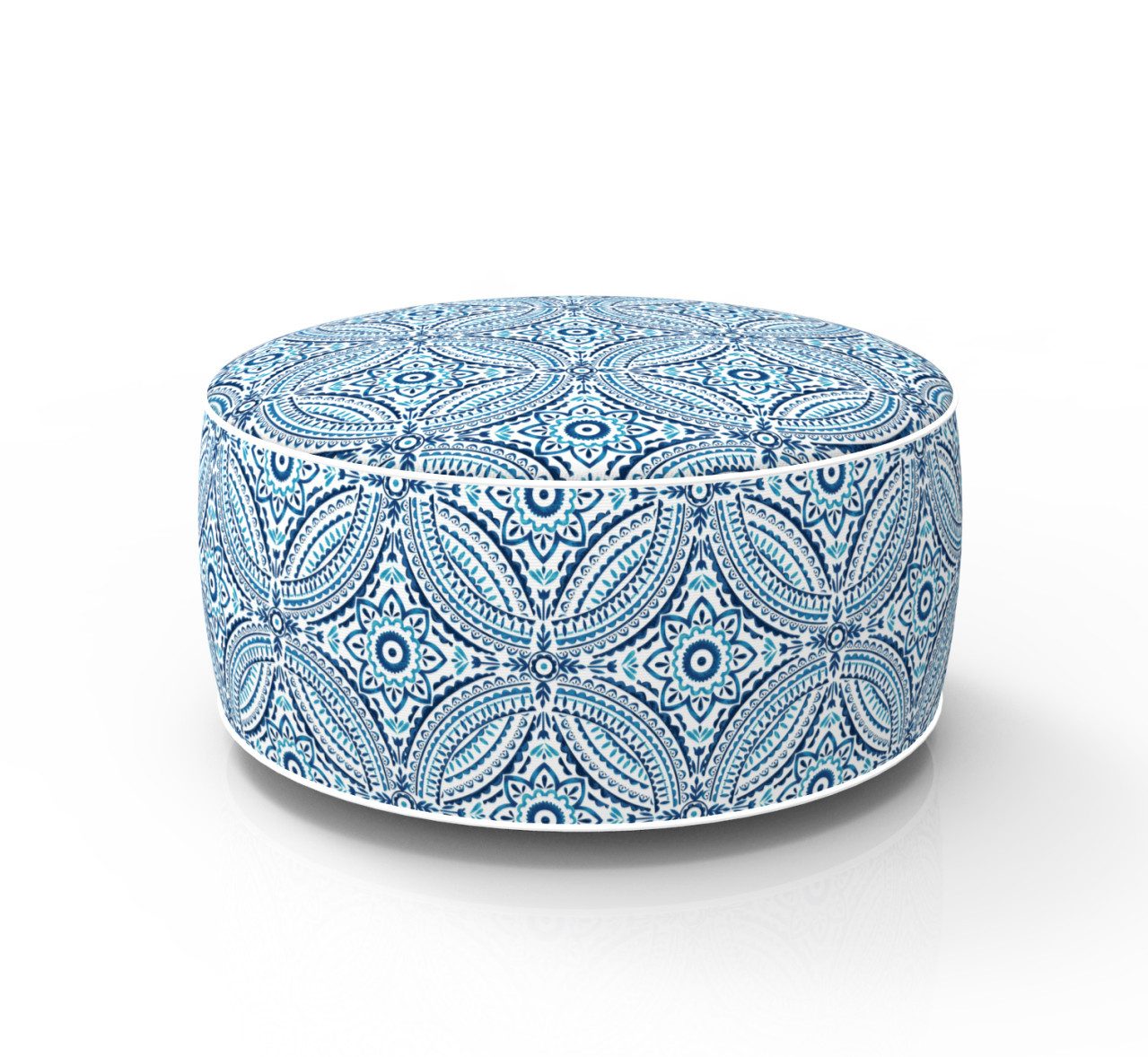 Primaster Pouf Primaster Sitzpouf blau 53 x 23 cm, Witterungsbeständig günstig online kaufen
