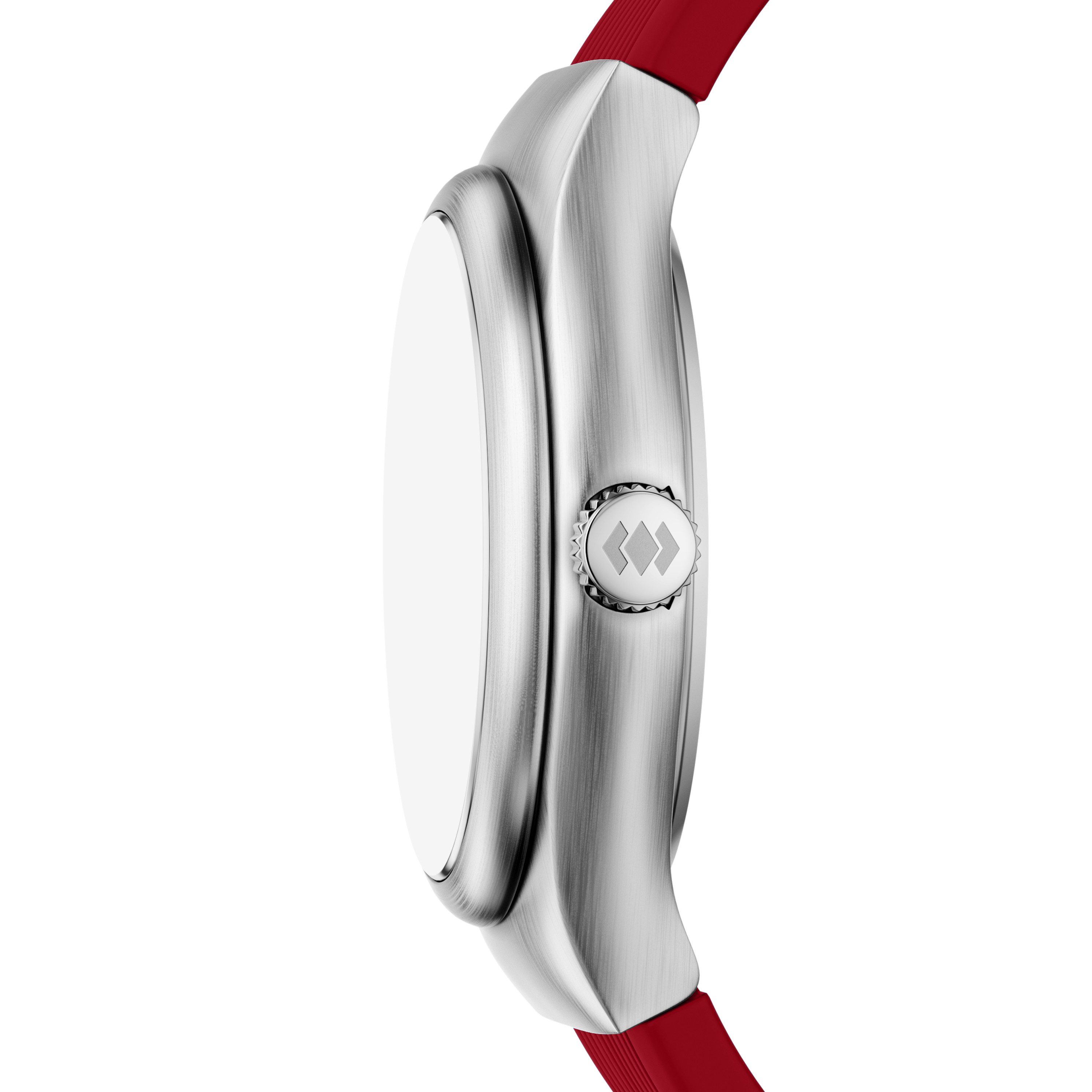 Fossil Quarzuhr World Flags Big Tic Canada - LE1238, Armbanduhr, Herrenuhr, Silikonarmband, analog, digital