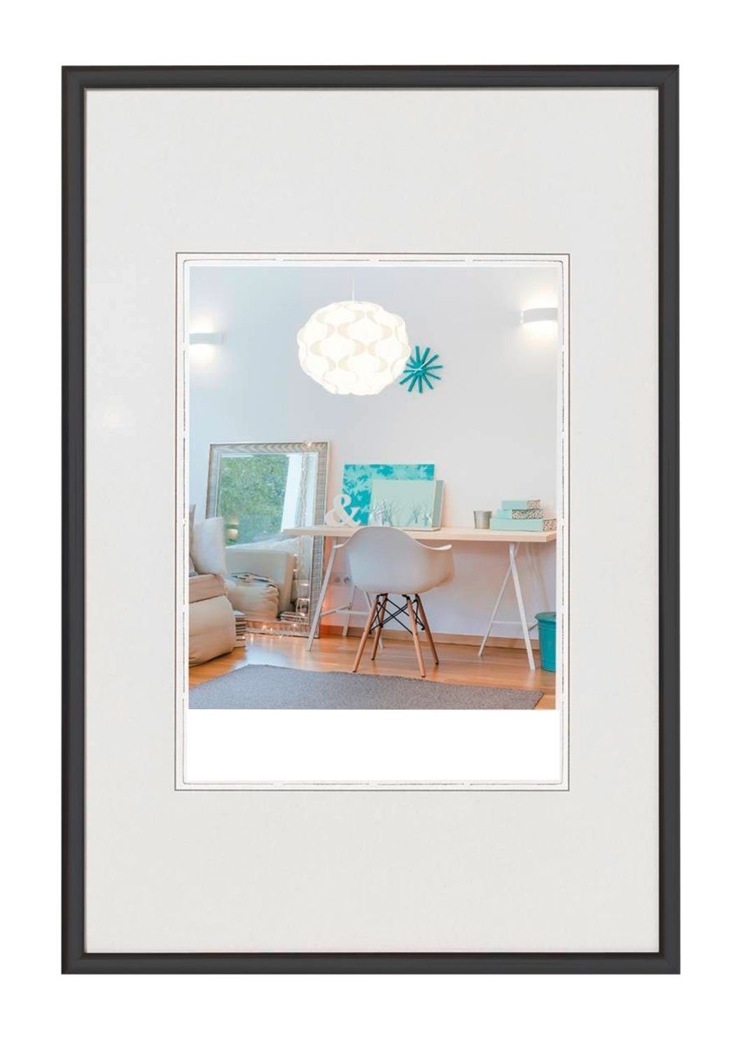 Walther Design Bilderrahmen NEW LIFESTYLE, Schwarz, 9 x 13 cm, 13 x 18 cm, (1 St)