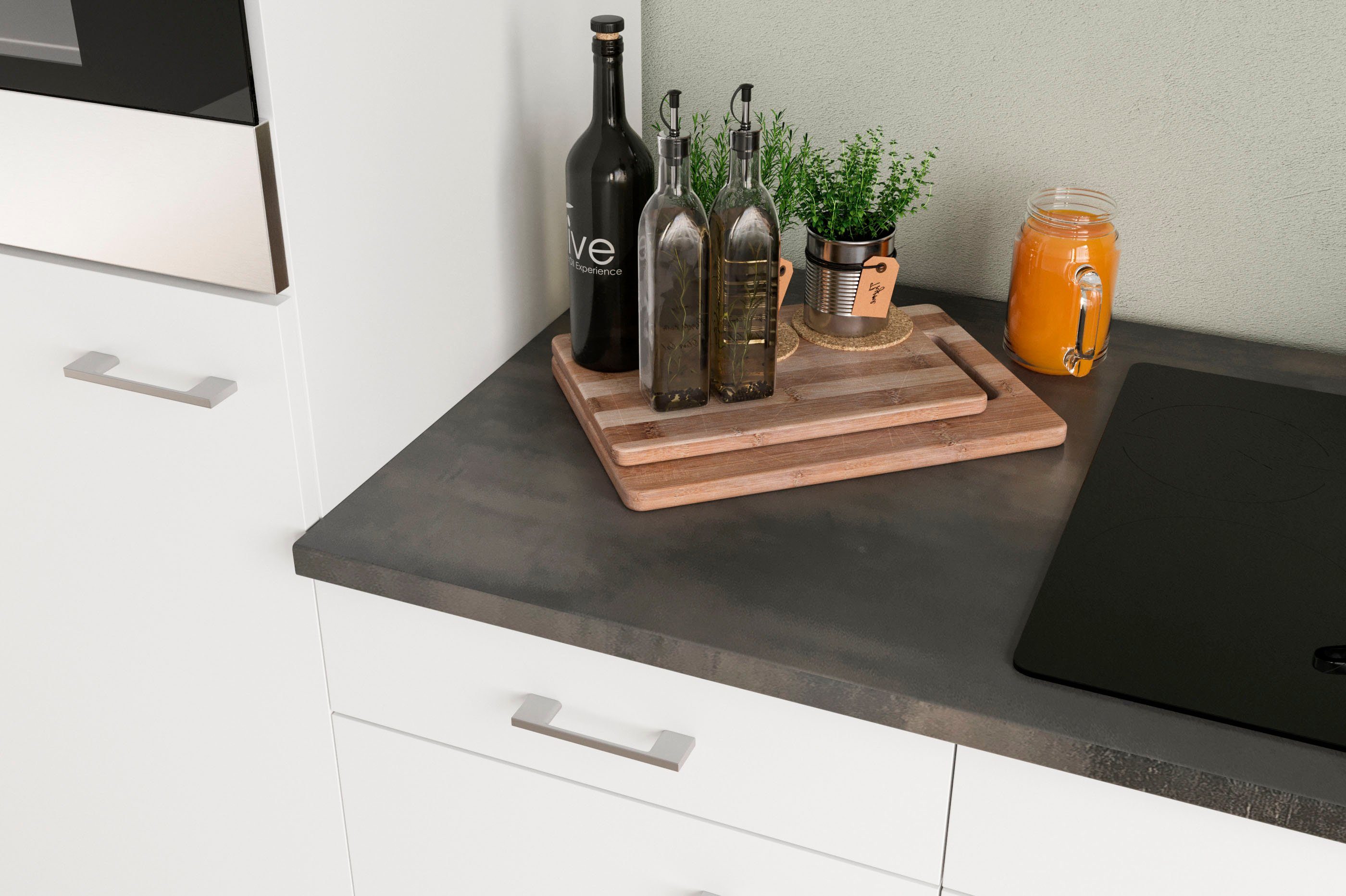 Flex-Well Küchenzeile Lucca, wahlw. mit E-Geräten, Breite 280 cm, viele Farbvarianten erhältlich