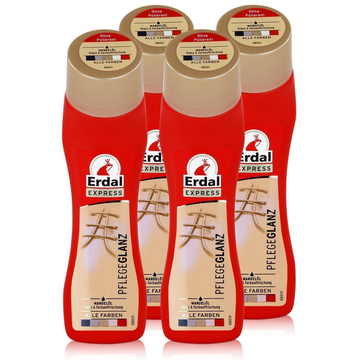 Erdal Erdal Express Pflegeglanz alle Farben 75ml - Mit Mandelöl (4er Pack) Reinigungstücher