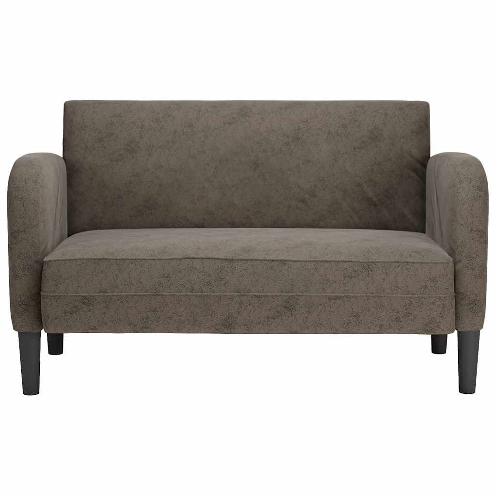 vidaXL Sofa Zweisitzer-Sofa Dunkelgrau 110 cm günstig online kaufen