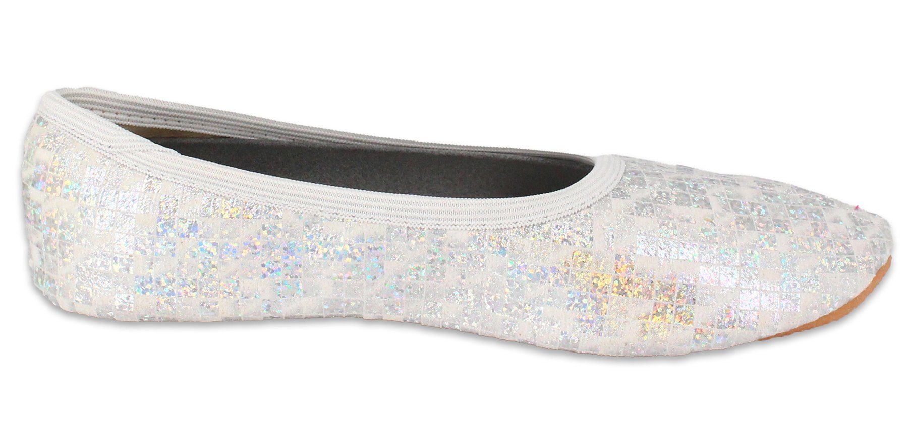 Beck Schläppchen Glamour Gymnastikschuh (bis Gr. 42 erhältlich) mit rutschfester Gummi-Laufsohle
