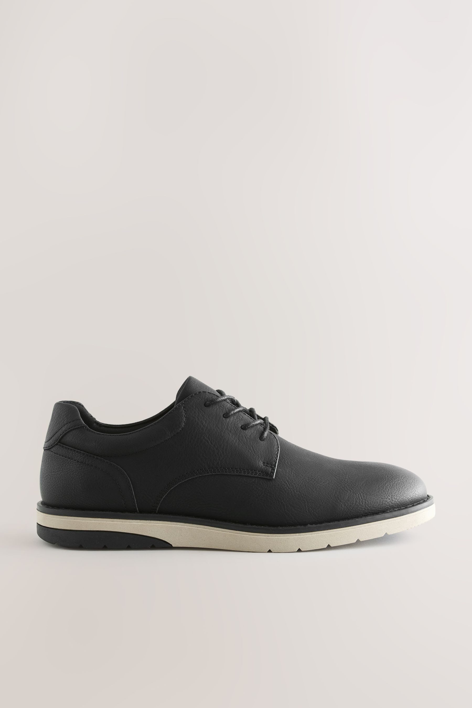 Next Derby-Schuhe aus Leder mit leichtem Keilabsatz Keilpumps