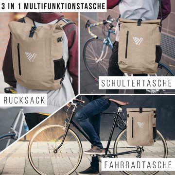 MIVELO Fahrradtasche 3in1 Gepäckträgertasche, Rucksack für Fahrrad Gepäckträger wasserdicht