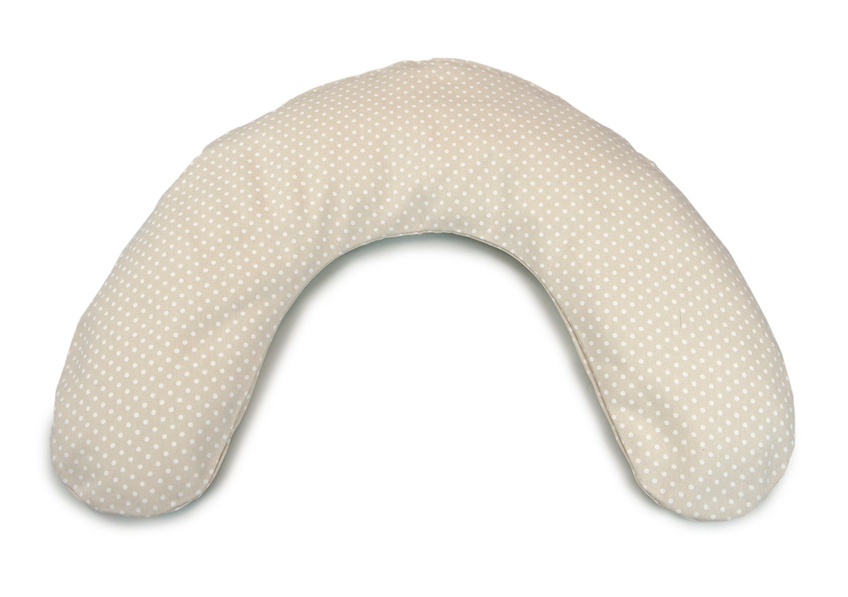 Theraline Stillkissen Frühchenkissen 100 x 15 cm Punkte beige