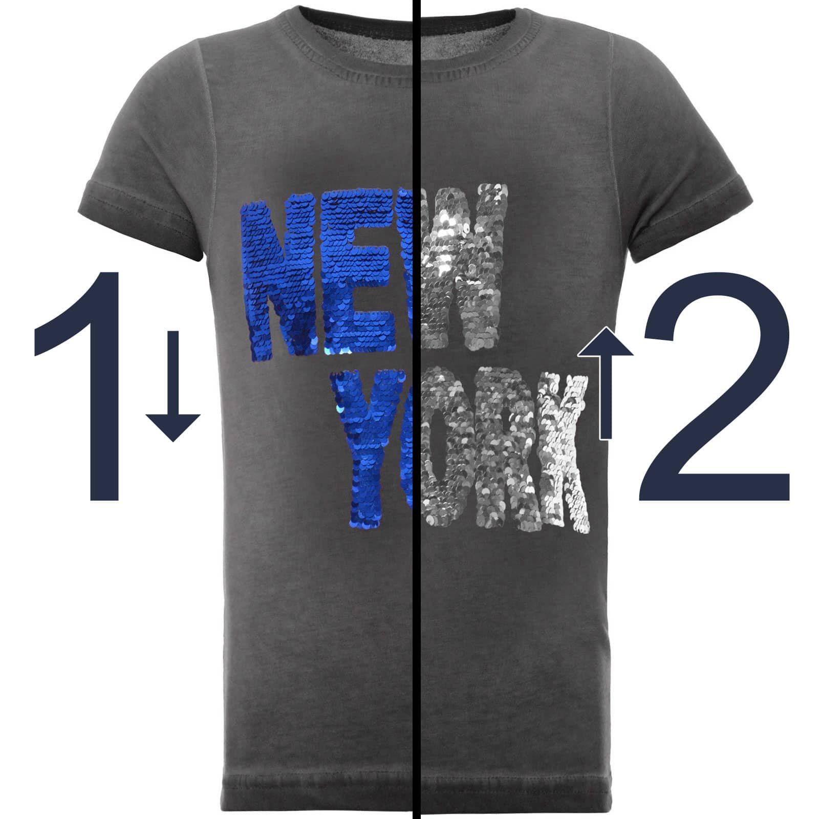 Kinder Bekleidung|Wäsche BEZLIT T-Shirt Jungen T-Shirt mit Wende Pailletten Schriftzug (1-tlg) mit Wendepailletten