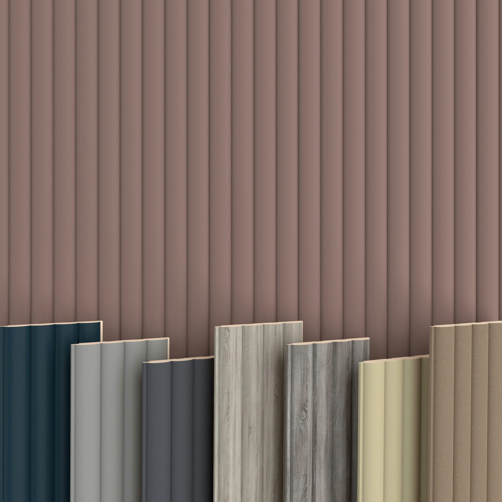 Hexim Wanddekoobjekt Wave De Luxe Mauve günstig online kaufen