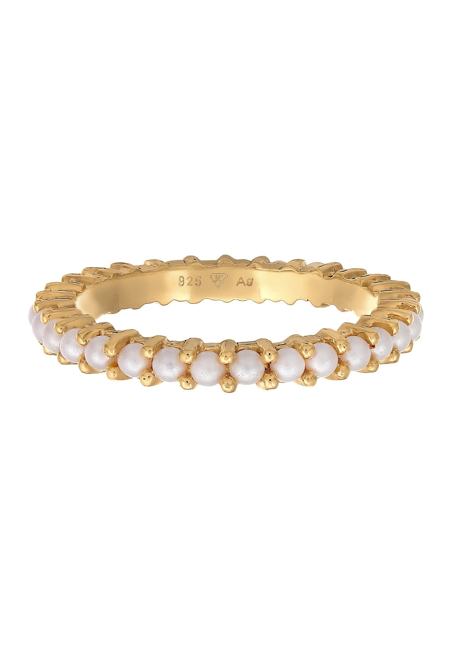 Elli Perlenring Bandring Memoire Glasperle 925 Sterling Silber günstig online kaufen