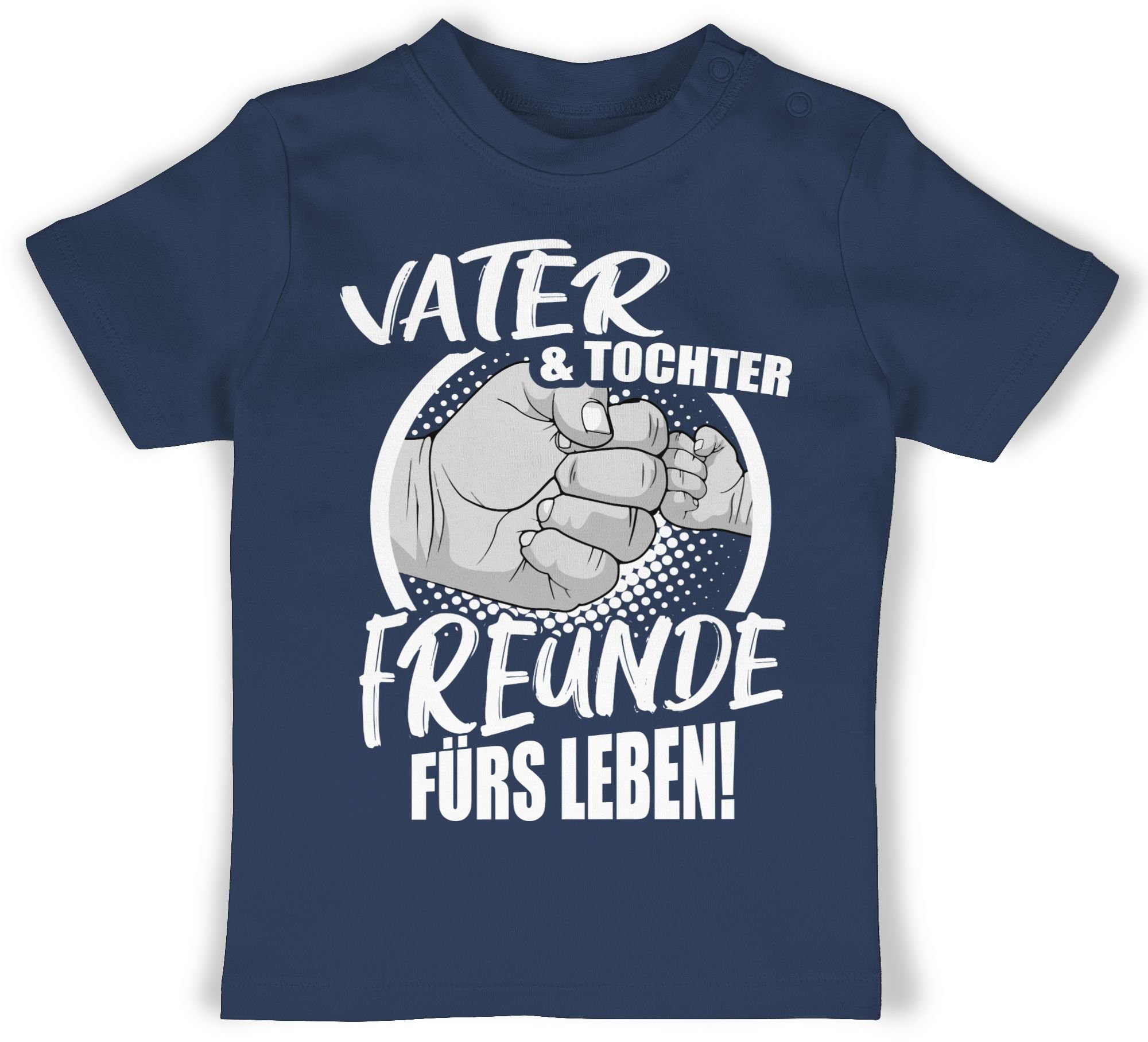 Shirtracer T-Shirt Vater & Tochter Freunde fürs Leben! Partner-Look Familie  Baby