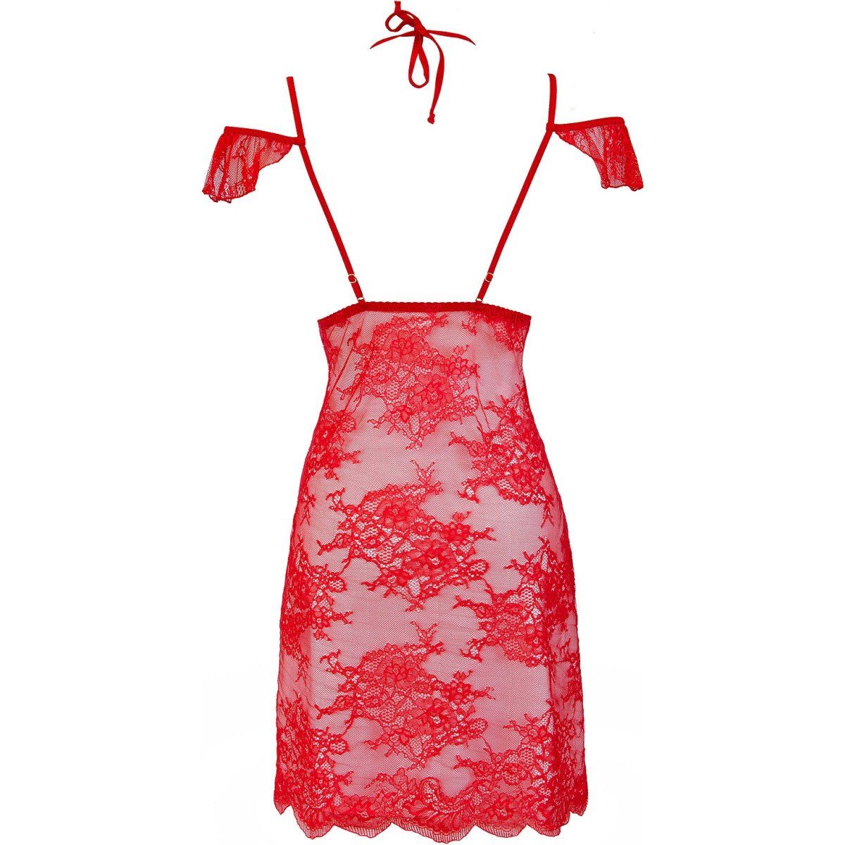 Axami babydoll - string & (L,M,S,XL) Nachthemd red V-9589