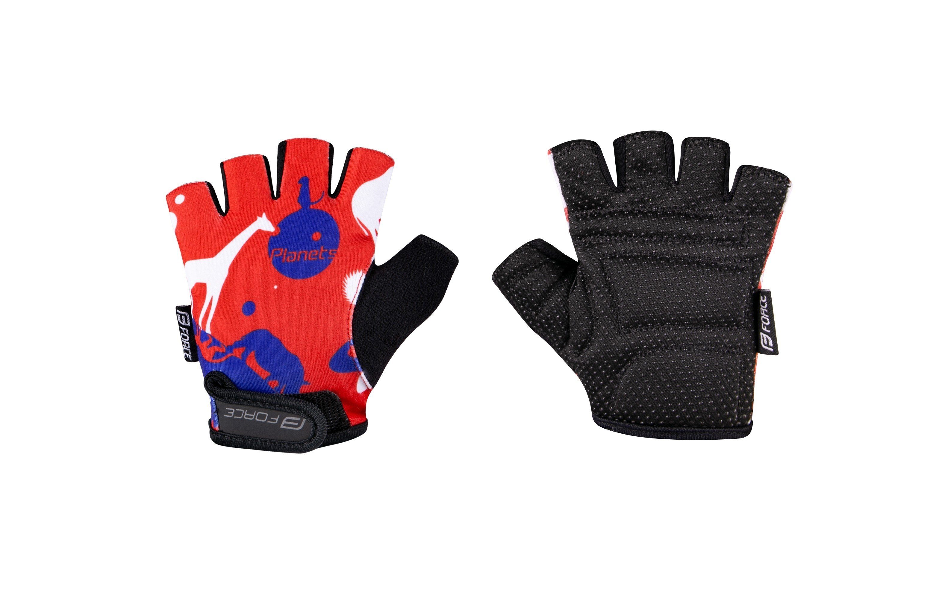 Fahrradhandschuhe Handschuhe F PLANETS KID blau-rot