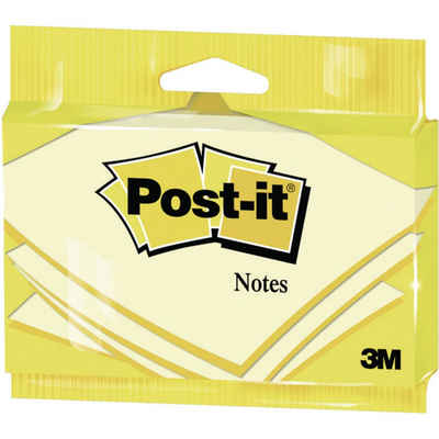 Post-it® Haftnotizblock Post-it Haftnotiz 7100172279 76 mm x 127 mm Gelb 100 Blatt