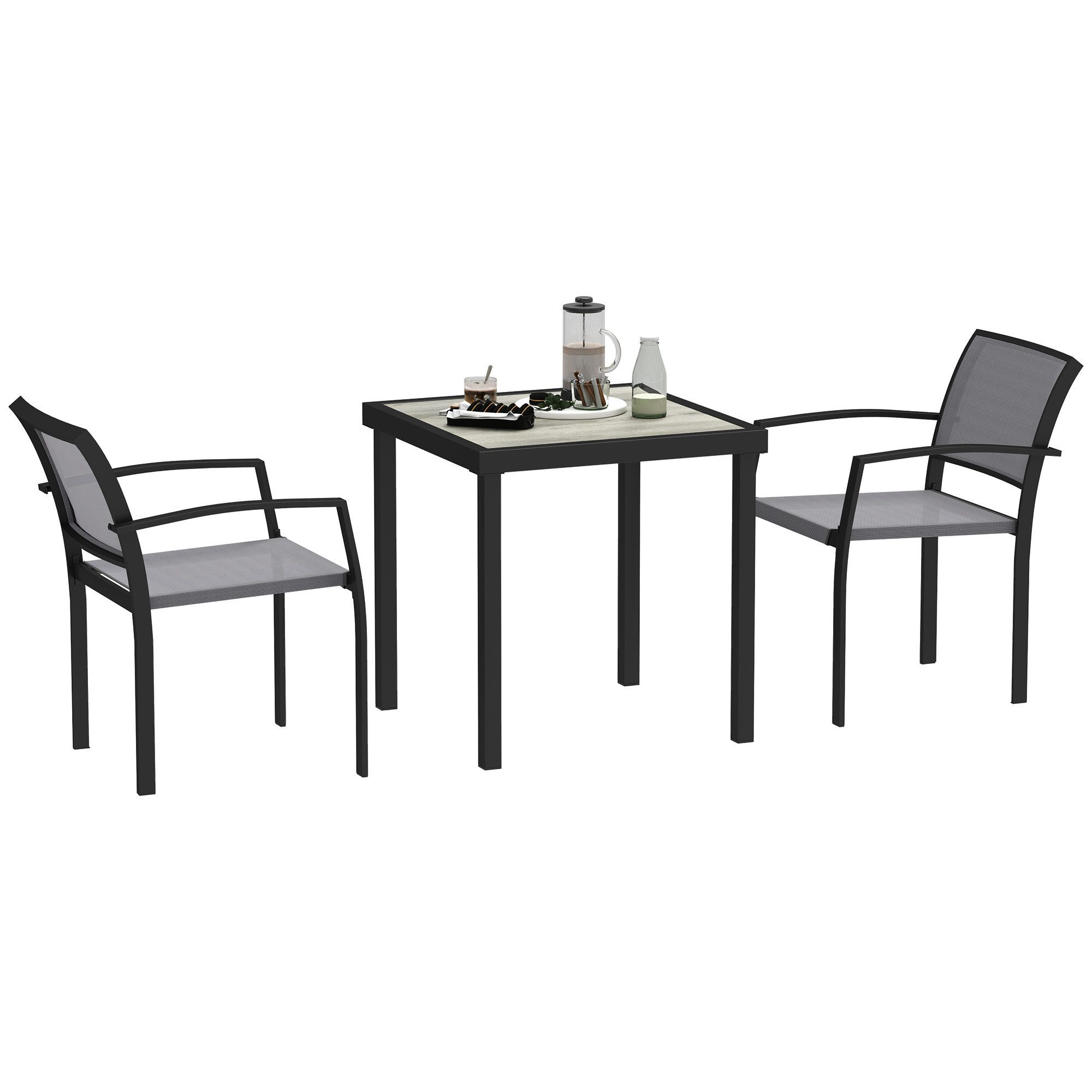 Outsunny Garten-Essgruppe für 2 Personen, Esstisch günstig online kaufen