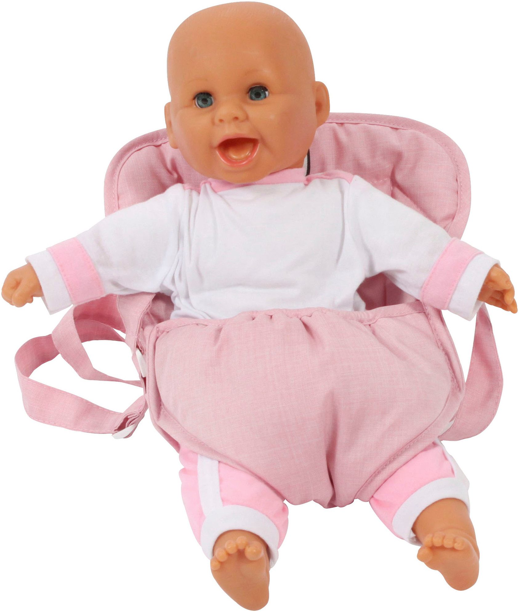 CHIC2000 Puppen Bauchtrage Melange rosa günstig online kaufen