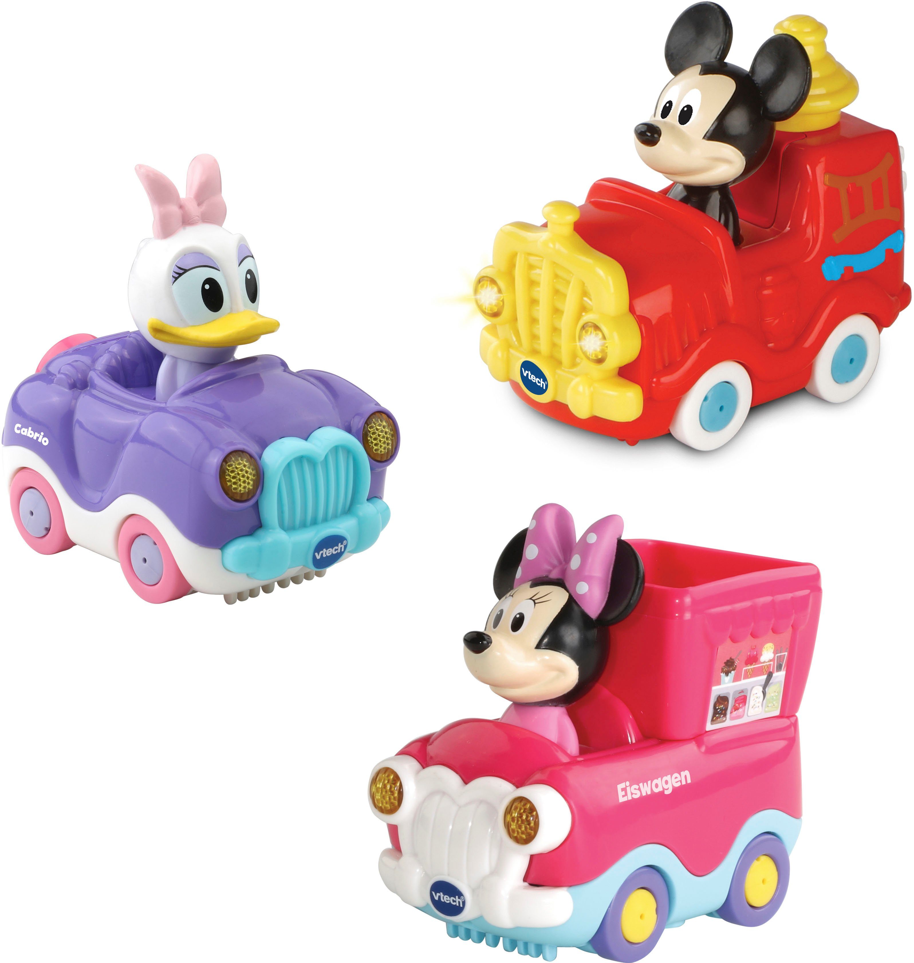 Vtech® Spielzeug-Auto Tut Tut Baby Flitzer, Disney 3er-Set Mickey, Minnie, günstig online kaufen