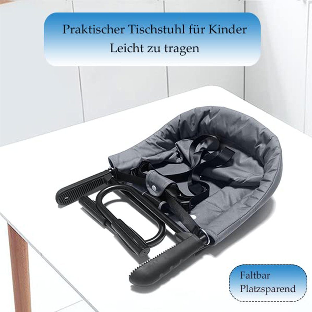 Hochstuhl, Booster Sitzerhöhung Faltbar Baby Tischsitz Füllbares Und Babysitz AUFUN Tragbares Sitz