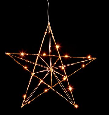 STAR TRADING LED Stern "Line" Stern, warmweiß, mit Leuchtmittel, L380mm, warmweiß