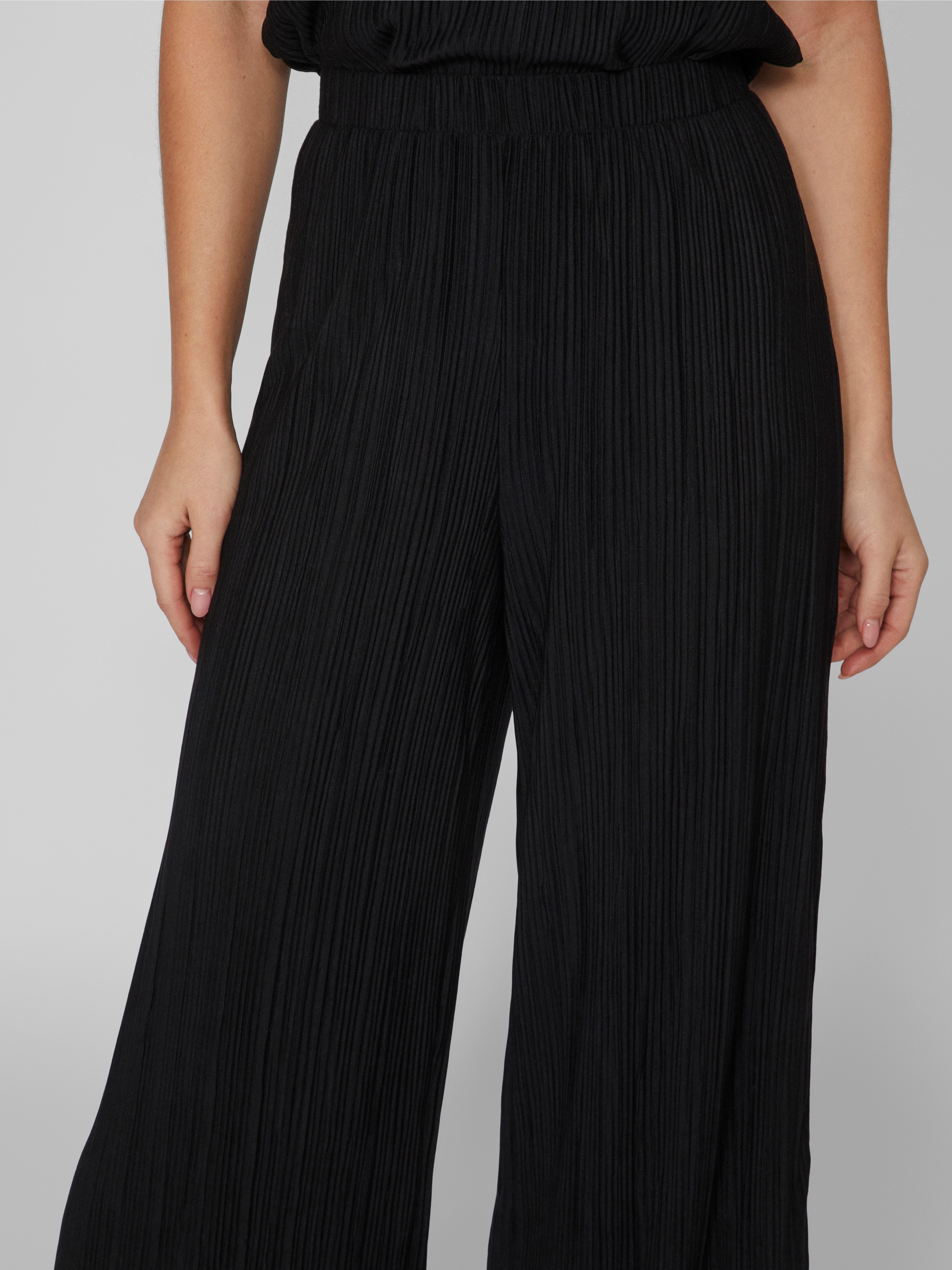 Vila Schlupfhose VIPLISA HW LOOSE PANTS - NOOS Sommerhose, plissierte Optik