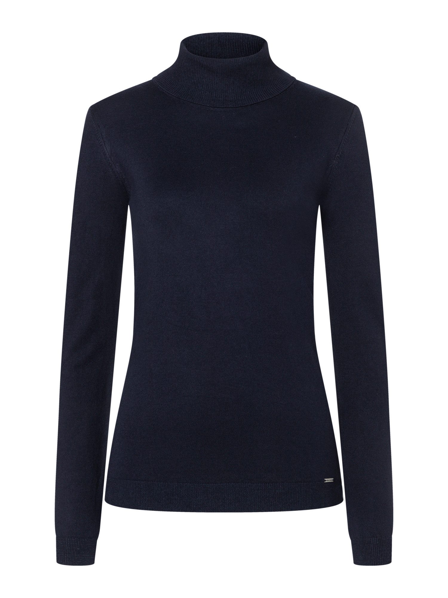 MORE&MORE Rollkragenpullover schmaler Feinstrick-Basic-Rollkragenpullover