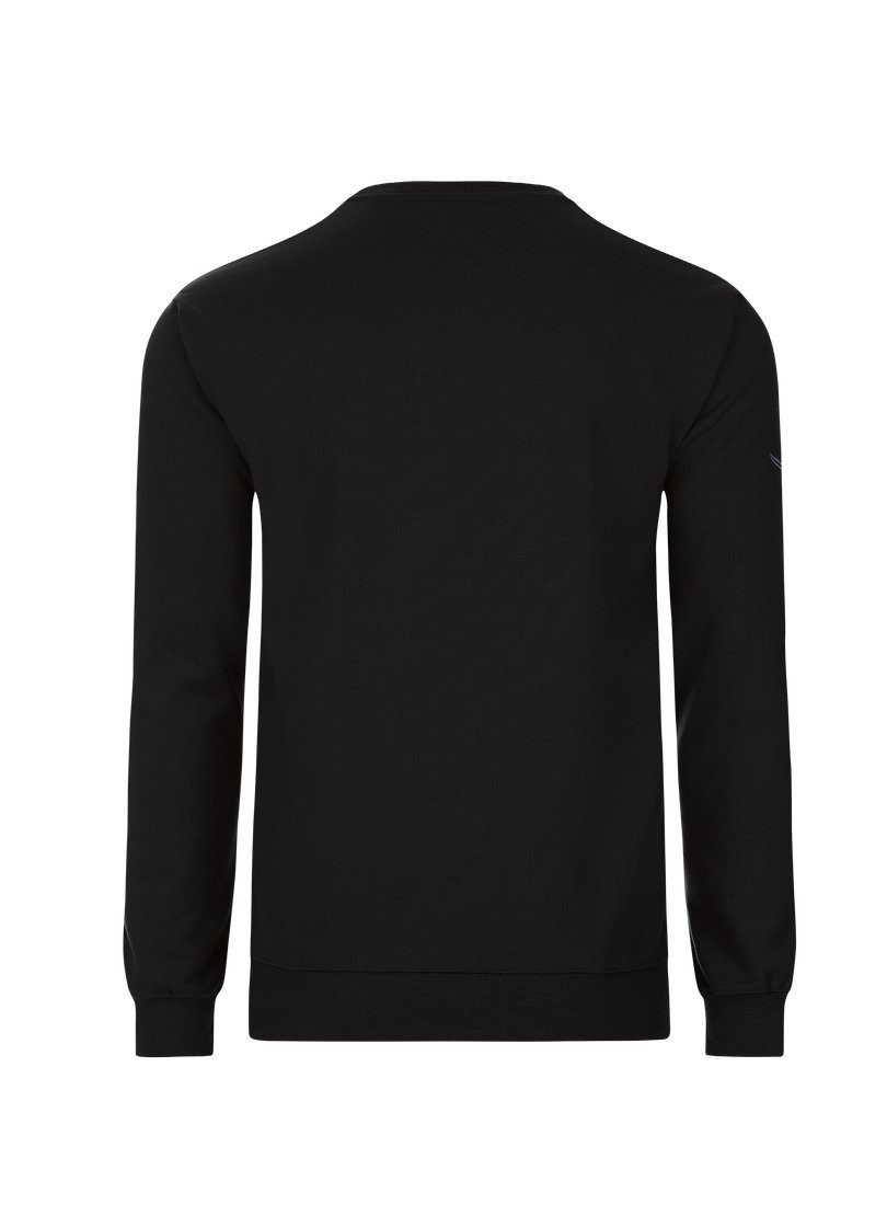 Biobaumwolle Trigema Sweatshirt TRIGEMA Sweatshirt aus schwarz