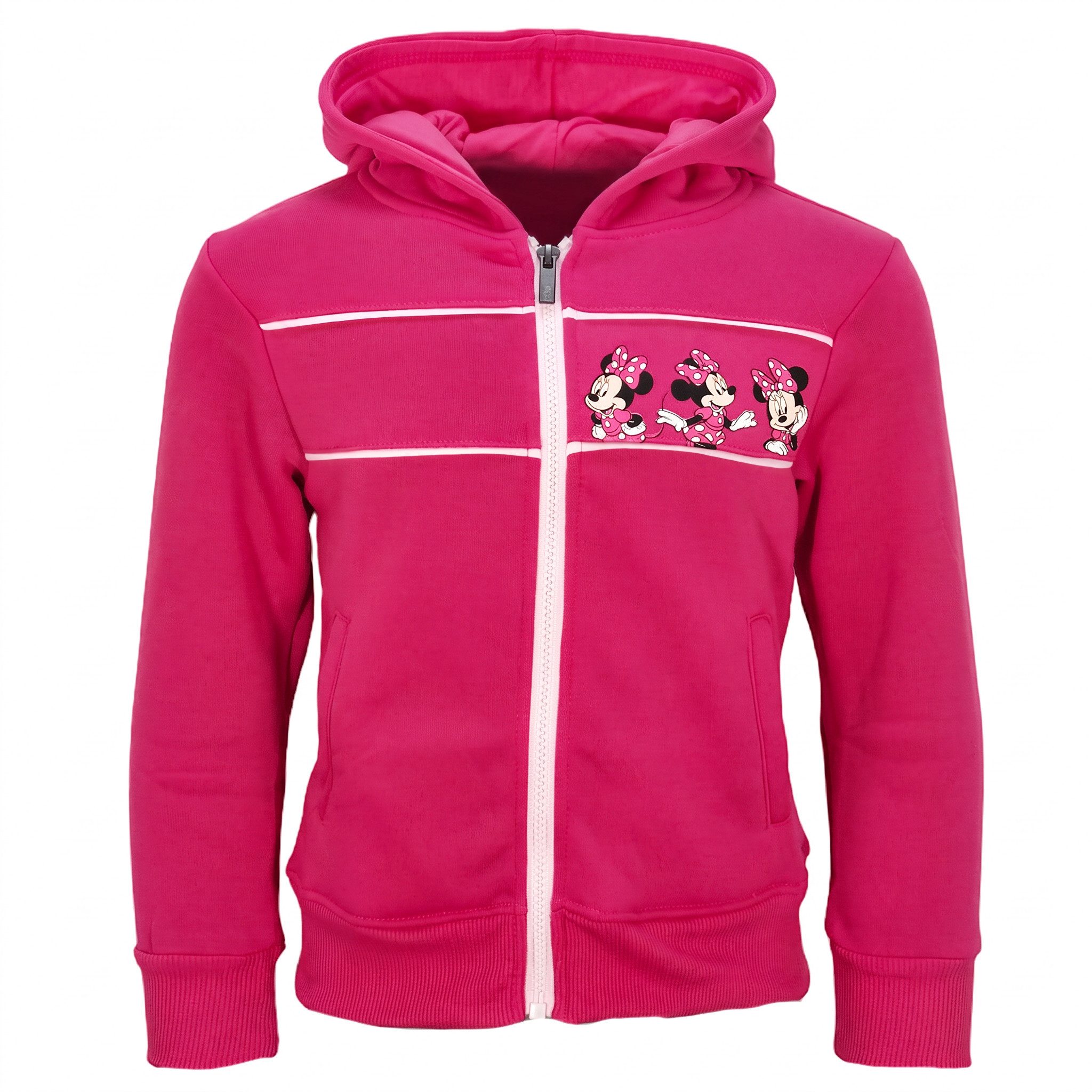 Disney Kapuzenpullover Disney Minnie Maus Mädchen Kinder Kapuzen Hoodie Pullover Pulli Gr. 92 bis 128