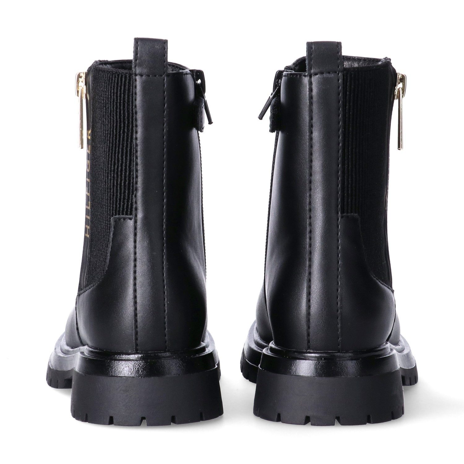 Tommy Hilfiger Chelseaboots Stiefelette mit Zierreißverschluss an der Außenseite