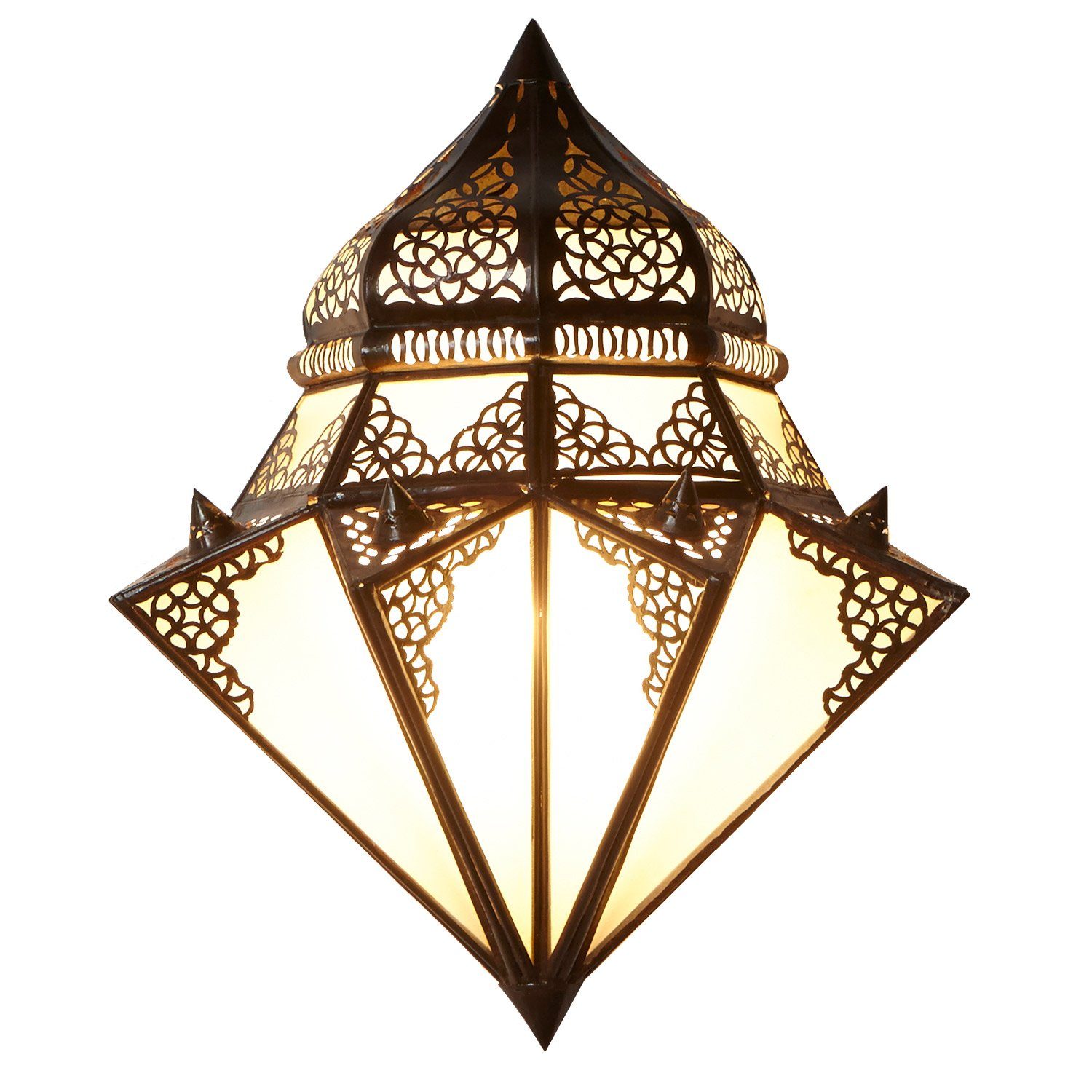 Casa Moro Wandleuchte Marokkanische Milchglas, & aus 42 L1428 Wandleuchte ohne aus Ihre H Ruhi 32 Marrakesch, Wand, x Leuchtmittel, B für Metall Schöne cm Kunsthandwerk Dekoration