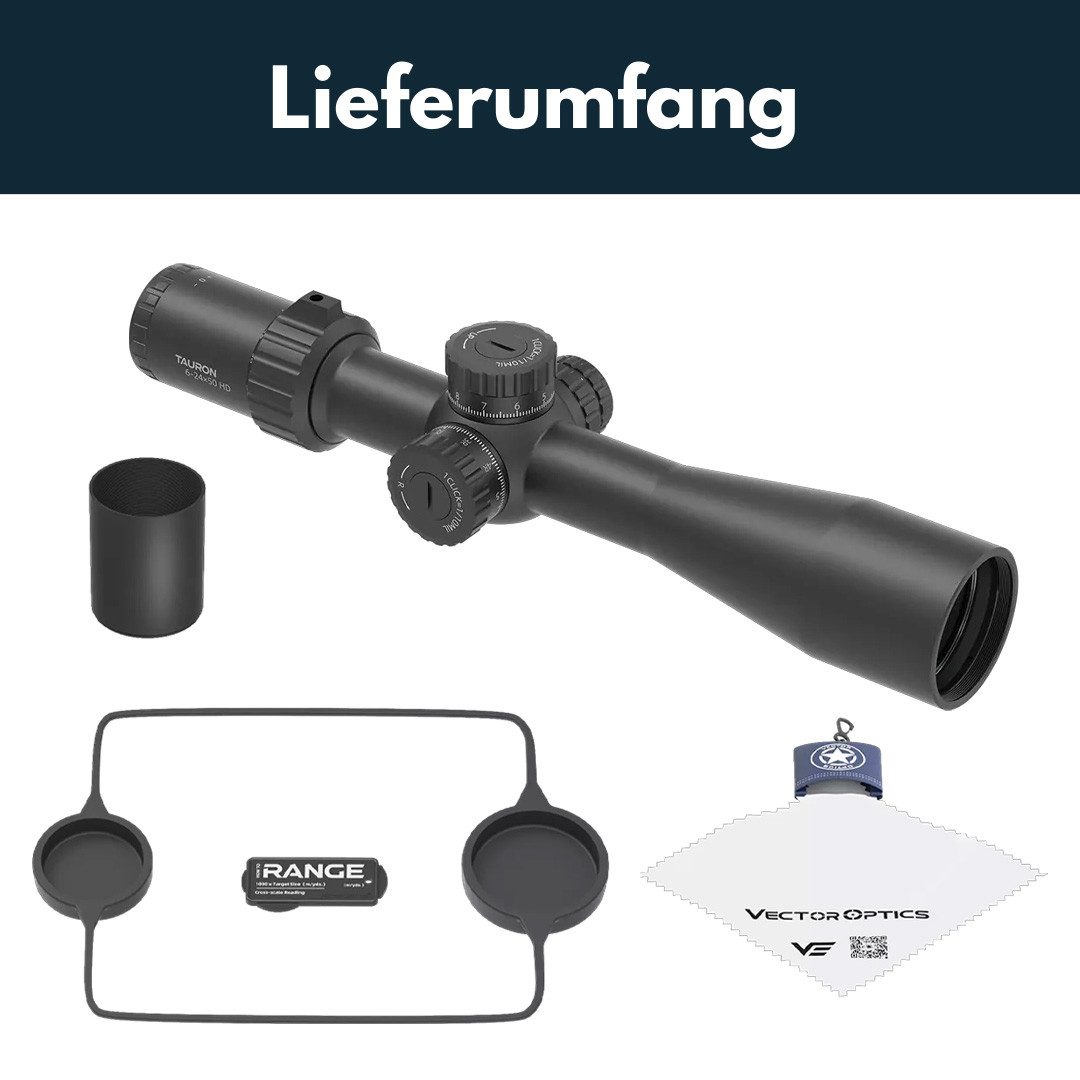 Vector Optics Vector Optics SCFF-46 Taurus 6-24x50 HD MIL Zielfernrohr (Ideal für Jagd, Sport und Airsoft)