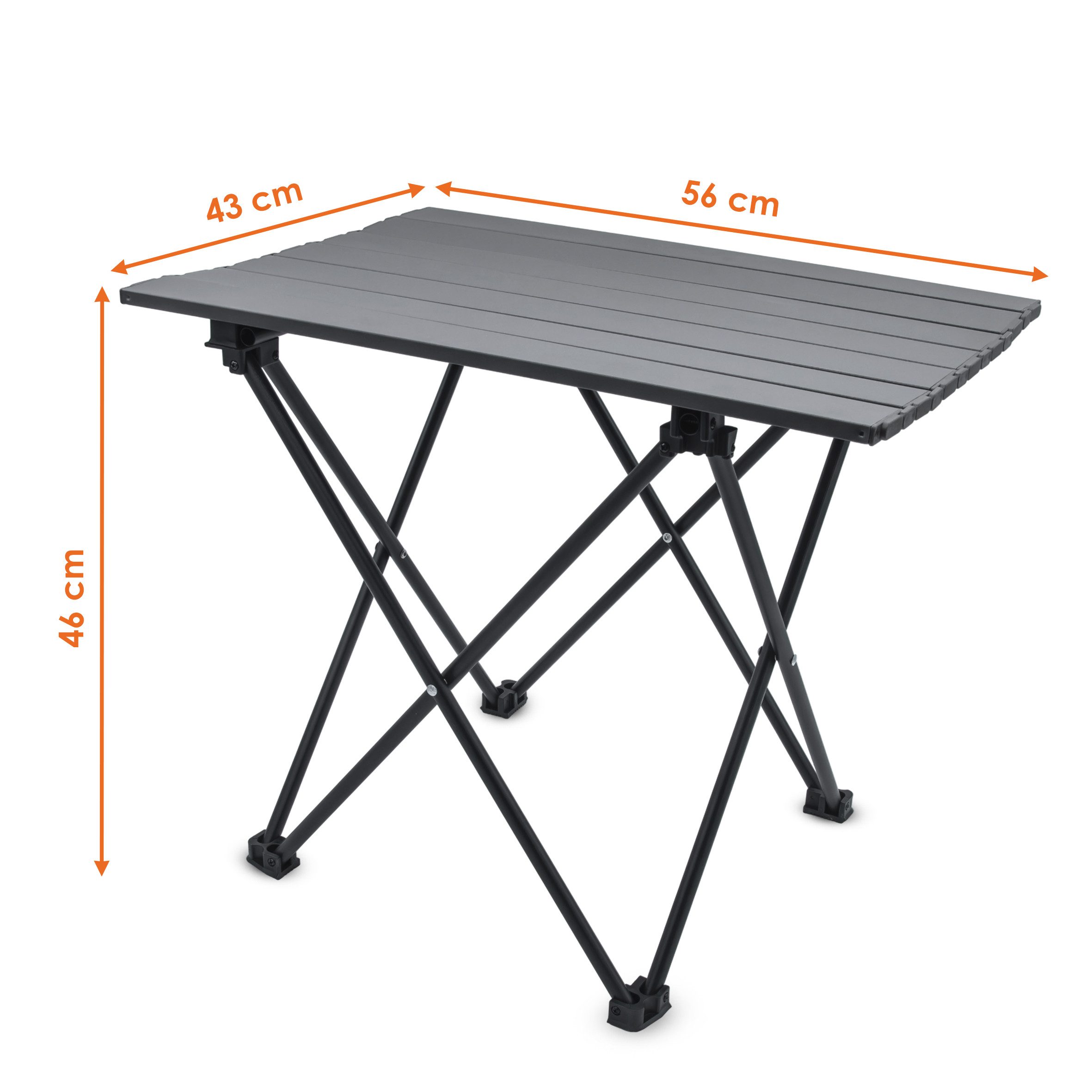 Spetebo Sitzgruppe Camping mit Aluminium Klapptisch inklusive Tragetasche, (Anzahl, 1-tlg., Stück), Inklusive 2 Tragetaschen