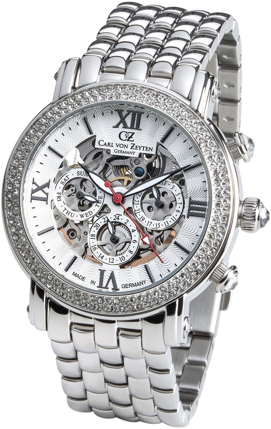 Carl von Zeyten Multifunktionsuhr Kniebis CVZ0062WHMB, Armbanduhr, Damenuhr günstig online kaufen