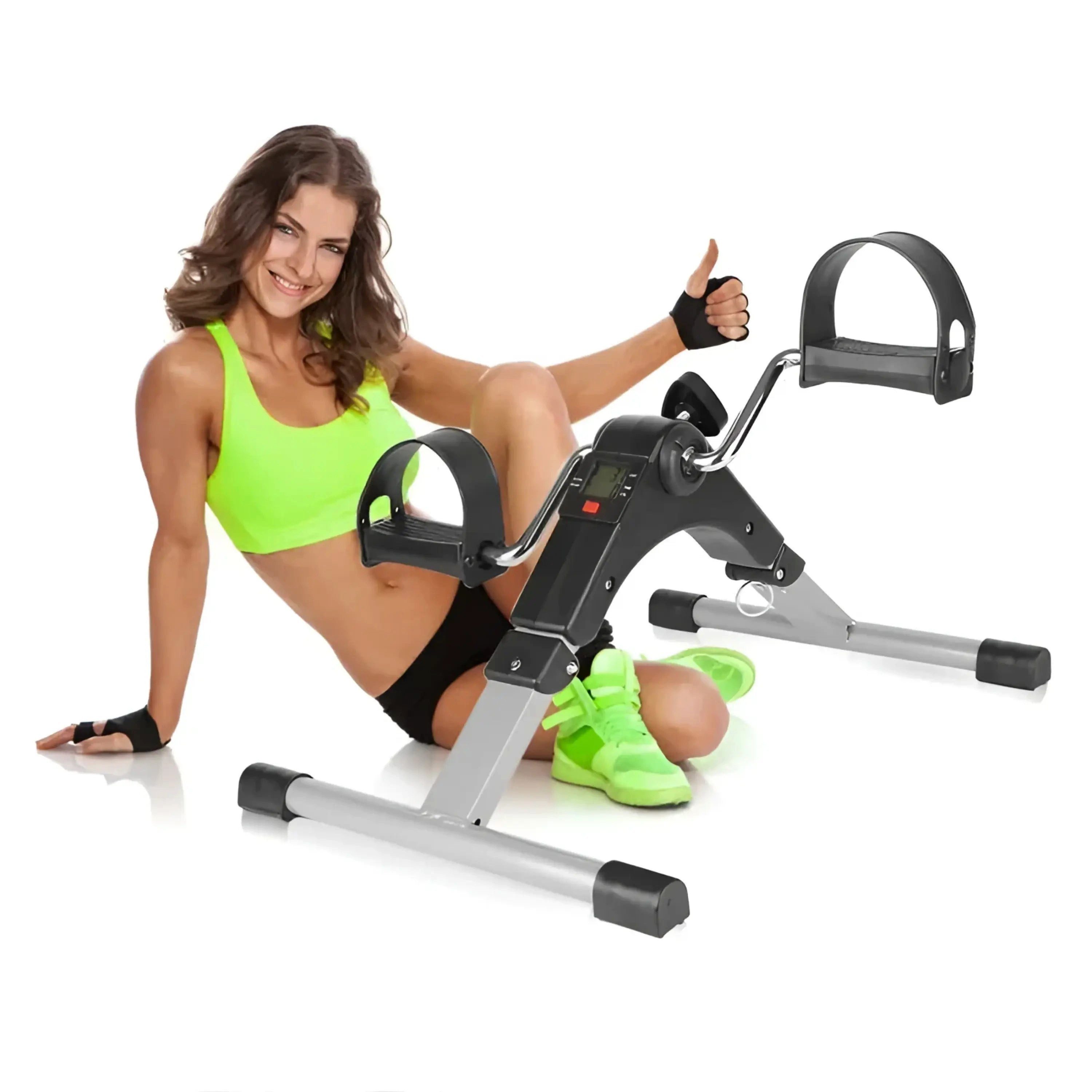 Sport-Knight® Mini-Heimtrainer Faltbarer Mini Heimtrainer, mit LCD-Display, Widerstand änderbar, Faltbar und tragbar